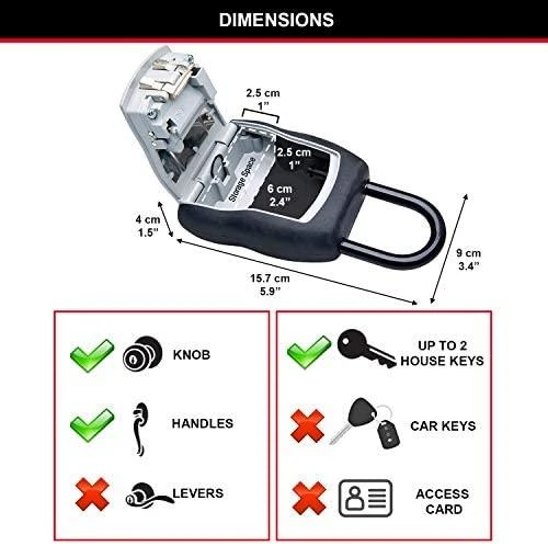 Master Lock MasterLock raktų dėžutė su kombinuota spyna ir pančiais (5400EURD)