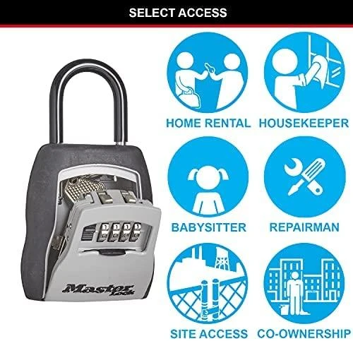 Master Lock MasterLock raktų dėžutė su kombinuota spyna ir pančiais (5400EURD)