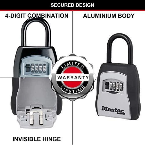 Master Lock MasterLock raktų dėžutė su kombinuota spyna ir pančiais (5400EURD)