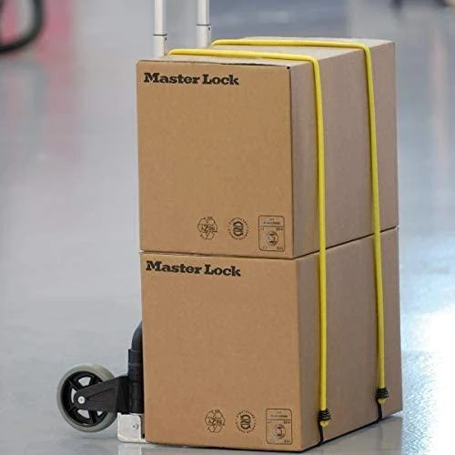 Master Lock Masterlock 10 tvirtinimo gumų komplektas su kabliukais, 2x25 + 2x45 + 2x60+ 2x80 + 2x100, įvairių spalvų