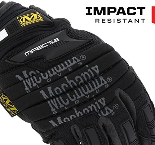 Mechanix Wear Pirštinės Mechanix M-Pact® 2 Juodos XL dydis. Velcro, TrekDry®, dirbtinė oda, delno, krumplių, pirštų apsauga, D30® apsauga nuo vibracijos