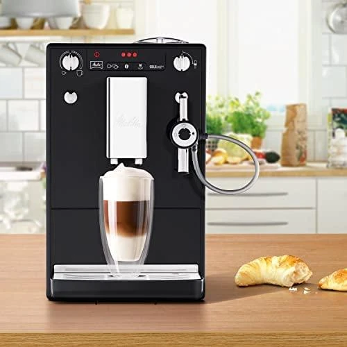 Kavos aparatas Melitta E957-101 Slėgis 15 bar, Su pieno plakikliu, Automatinis, 1400 W, Juodas