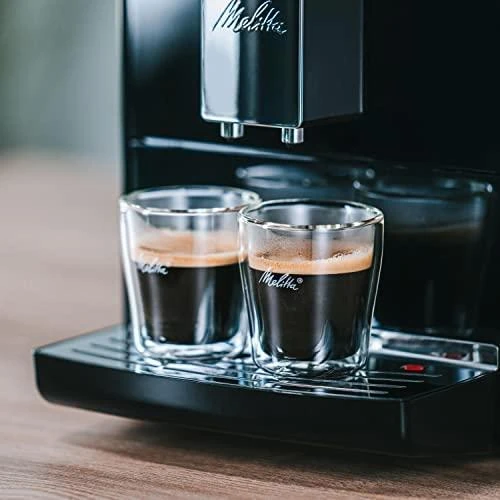 MELITTA automatinis kavos aparatas E950-101 solo, juoda-sidabro spalva