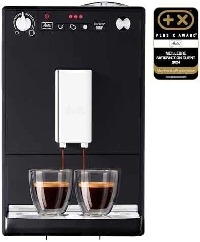 MELITTA automatinis kavos aparatas E950-101 solo, juoda-sidabro spalva