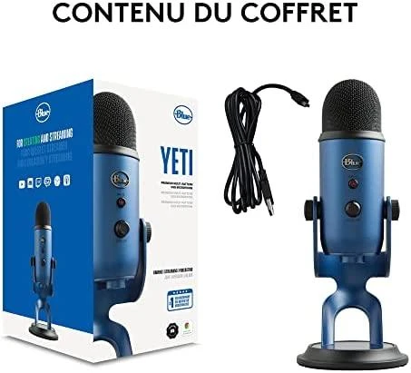 Blue Mėlyna Mikrofonas Mėlyna Yeti USB - Mėlyna spalva