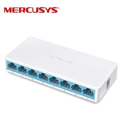 Šakotuvas TP-Link „Mercusys“ | Komutatorius | MS108 | Nevaldomas | Stalinis | 10/100 Mbps (RJ-45) jungčių kiekis: 8 | Maitinimo šaltinio tipas: Išorinis