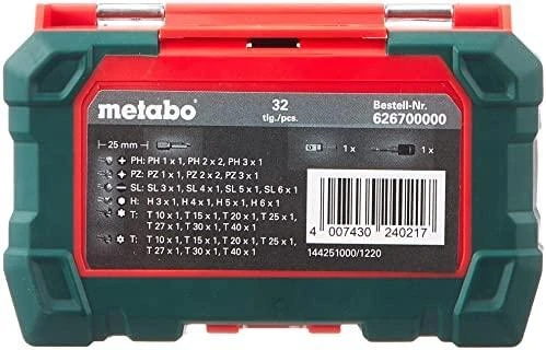 Antgalių rinkinys ''Bitbox 32'', Metabo