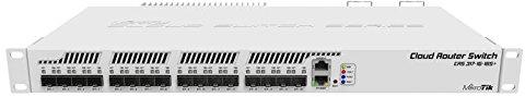 Šakotuvas „MikroTik“ | Debesijos pagrindinis komutatorius CRS317-1G-16S+RM | Valdomas 3 lygio | Montuojamas į stelažą | Gigabito Ethernet (varinis) jungčių kiekis: 1 | SFP+ jungčių kiekis: 16 | 12 mėn.
