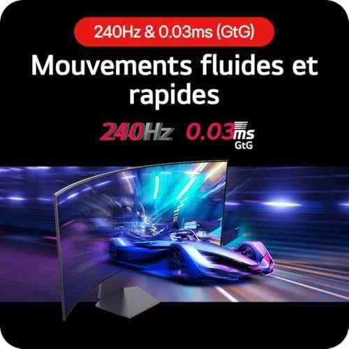 LG 39" ULTRAGEAR? OLED CURVED 21:9 GAMING MONITORIUS | WQHD 800R, 240HZ, 0.03MS (GTG), HDR400 TRUE Juodas