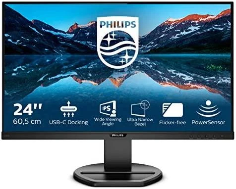 Philips B Line 243B9/00 kompiuterio monitorius 60,5 cm (23.8") 1920 x 1080 pikseliai „Full HD“ LED Juoda