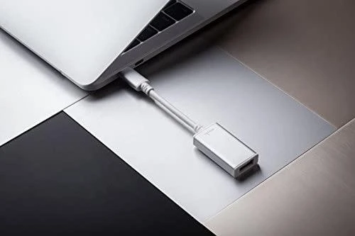 Adapteris USB Moshi USB-A - USB-C Sidabrinė (MI-USBC)