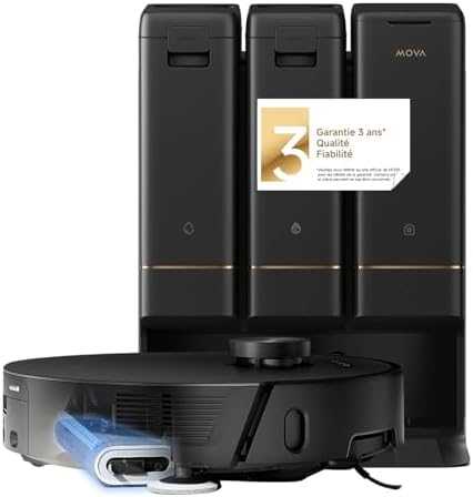 Dulkių siurblys - robotas Mova Z50 Ultra, Juodas