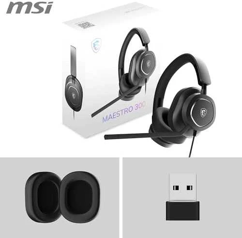 MSI Ausinės Žaidimams | MAESTRO 300 | su laidu | Over-Ear | Noise canceling