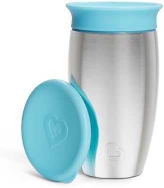 MUNCHKIN nerūdijančio plieno puodelis, Miracle 360, rožinės spalvos, 12mėn+, 296ml, 01245101