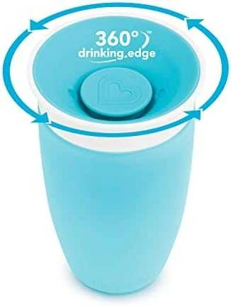 MUNCHKIN puodelis, Miracle 360, žalios spalvos, 12mėn+, 296ml, 01244502