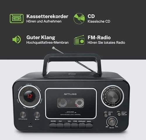 Magnetola Muse M-182 RDC radio Cassette