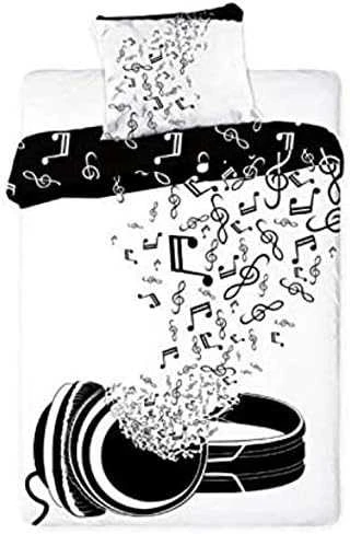 Faro Jaunimo patalynės komplektas MUZIKA 140x200cm + pagalvė 70x90cm
