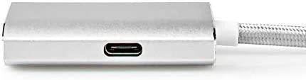 Nedis USB adapteris | USB 3.2 Gen 1 | USB-C™ jungtis | HDMI™ | energijos tiekimas | 2,00m | apvalus | Paauksuotas | Pintas / nailonas | sidabras | pakavimas su