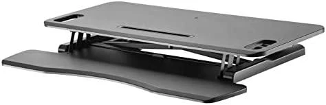 Laikiklis „NEOMOUNTS BY NEWSTAR WORKSTATION“ – SĖDIMO-STOVIMO DARBO VIETA (AUKŠČIO REGULIAVIMAS: 11–51 CM)