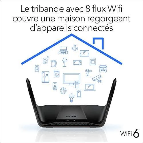 NETGEAR Nighthawk AX8 Maršrutizatorius (RAX70-100EUS)