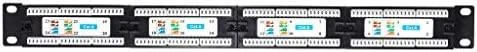 NETRACK 104-06 Netrack patch panel 19 24-jungtys kat. 6 UTP, su lentyna