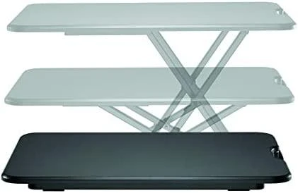 „Neomounts NEWSTAR WORKSTATION“ – SĖDIMO-STOVIMO DARBO VIETA (AUKŠČIO REGULIAVIMAS: 4–40 CM), Juodas