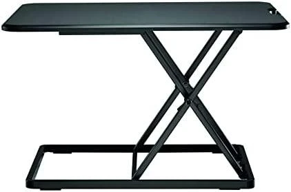„Neomounts NEWSTAR WORKSTATION“ – SĖDIMO-STOVIMO DARBO VIETA (AUKŠČIO REGULIAVIMAS: 4–40 CM), Juodas