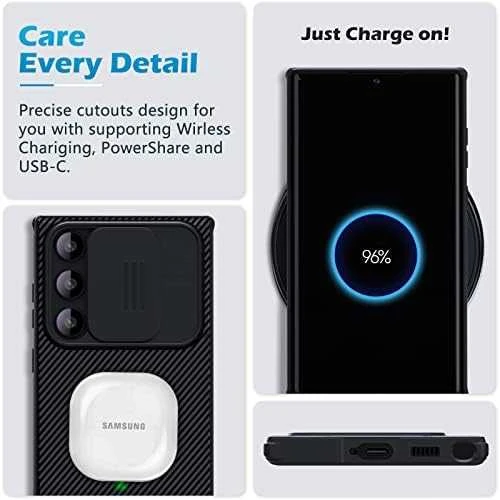 Nillkin CamShield Pro Case for Samsung Galaxy S23 Ultra - telefono dėklas