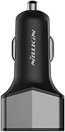 Dėklas Nillkin Celerity automobilinis įkroviklis - 2x USB-A + 1x USB-C, 32W sidabro spalvos