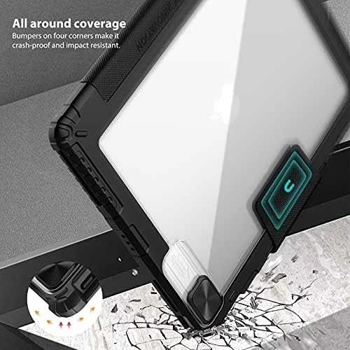 Nillkin Bumper PRO Protective Stand dėklas skirtas Apple iPad Pro 12.9 2020/2021/2022/ Air 13 2024/2025 juodos spalvos