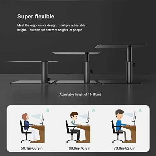 Stovas monitoriui / nešiojamam kompiuteriui Nillkin HighDesk (juodas)