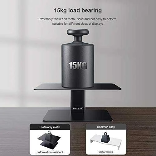 Stovas monitoriui / nešiojamam kompiuteriui Nillkin HighDesk (juodas)