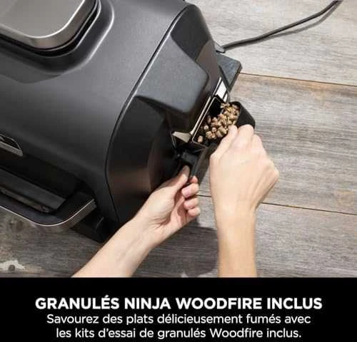 Ninja Woodfire Pro XL Elektrinis lauko grilis ir rūkyklė su išmaniąja kepimo sistema OG850EU