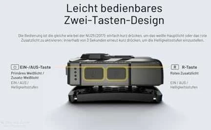 „Nitecore NU20 Classic“ 360 lm USB-C priekinis žibintas