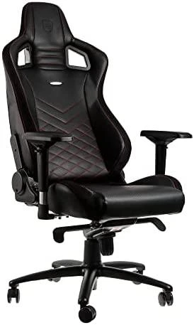 Žaidimų kėdė Noblechairs EPIC PU-Leather Gaming Chair, Juoda-raudona