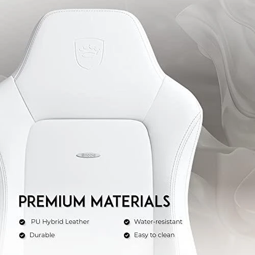 Žaidimų kėdė Noblechairs HERO High-tech faux leather Gaming Chair, Baltas Edition