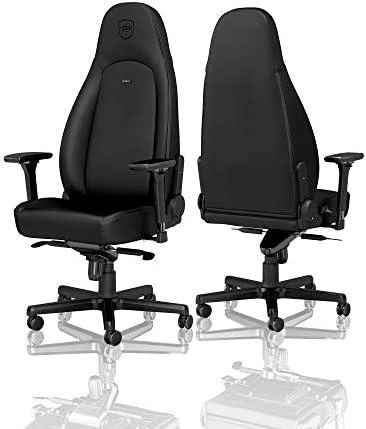 Žaidimų kėdė Noblechairs ICON Juodas Edition Vinyl / PU hybrid leather Gaming Chair, Juoda