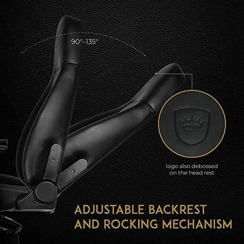 noblechairs ICON - Juodas - PU Leather (Juoda PU Oda) Kėdė