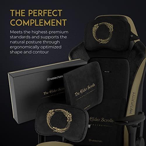 Žaidimų kėdės pagalvėlių rinkinys Noblechairs The Elder Scrolls Online Edition Memory Foam Cushion Set, tinka EPIC/ICON/HERO, Juoda