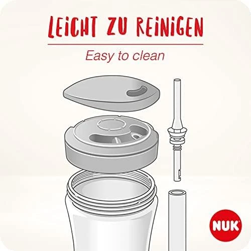 NUK mokymosi puodelis su veiksmo puodeliu, 230 ml, antis