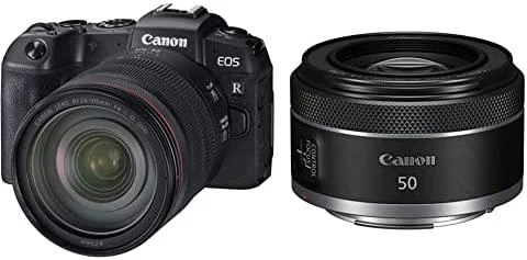 Objektyvas Canon EOS RP + RF 24-105mm F4-7.1 IS STM MILC 26,2 MP CMOS 6240 x 4160 pikseliai Juoda