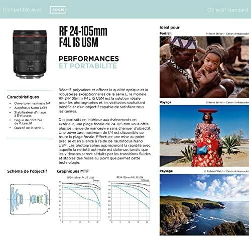 Objektyvas Canon RF 24-105mm F4L IS USM (balta dėžutė)