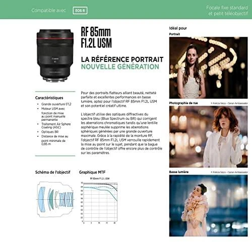 Objektyvas Canon RF 85mm F1.2L USM Standartiniai objektyvai Juoda