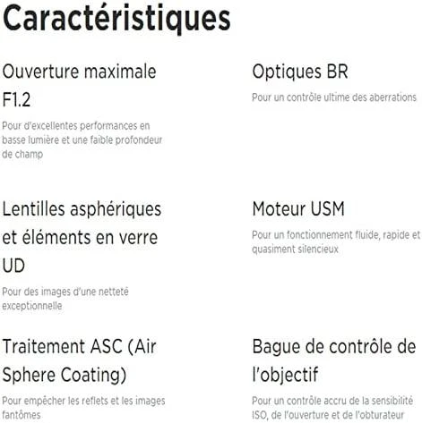 Objektyvas Canon RF 85mm F1.2L USM Standartiniai objektyvai Juoda