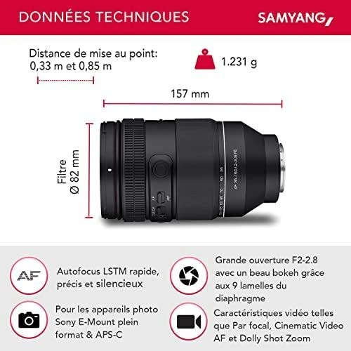 Objektyvas Samyang AF 35-150mm F2-2.8 Sony FE