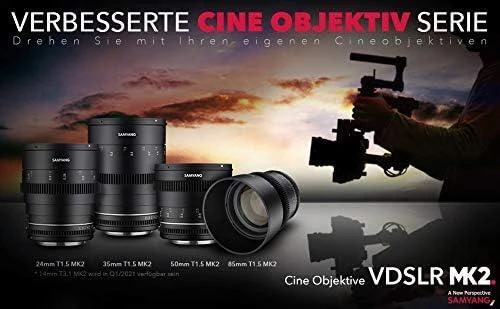 Objektyvas SAMYANG 85MM T1.5 VDSLR MK2 SONY FE