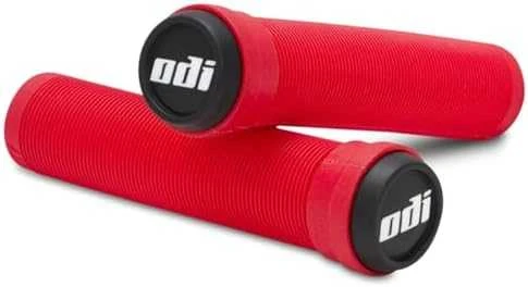 Vairo rankenėlės ODI Soft Longneck BMX Flangless 135mm Bright Raudona