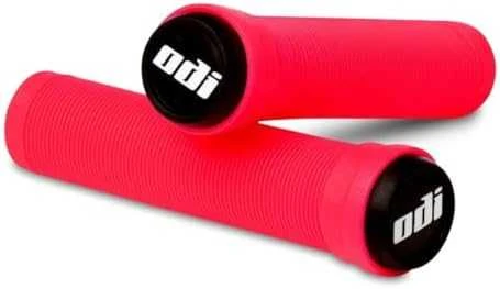 Vairo rankenėlės ODI Soft Longneck BMX Flangless 135mm Bright Raudona