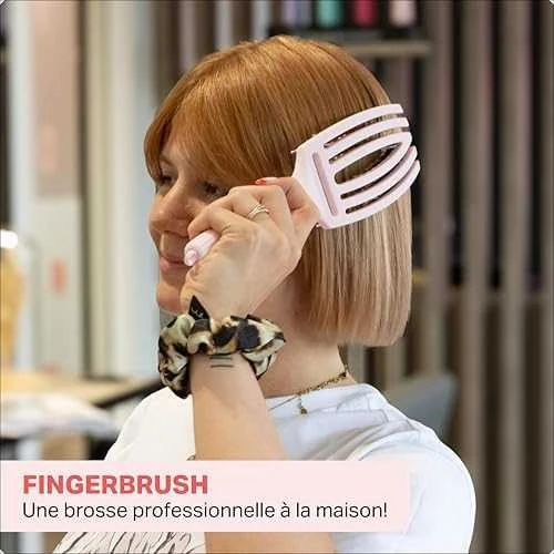 Plaukų šepetys džiovinimui Olivia Garden Fingerbrush Pastel Rožinė Medium