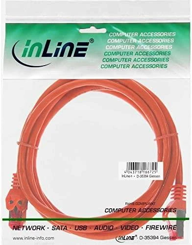 InLine Patchcord S/FTP, PiMF, Cat.6, PVC, oranžinė 25m (76425O)